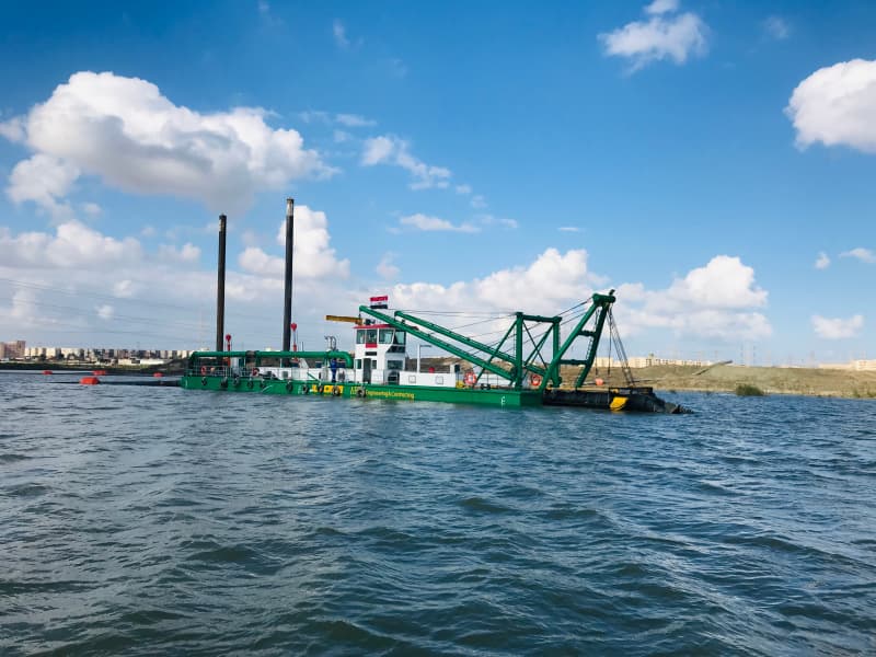 جرافة شفط هيدروليكية JLCSD500 مقاس 20 بوصة، سعة 4000 متر مكعب/ساعة، لأعمال التجريف والتعدين