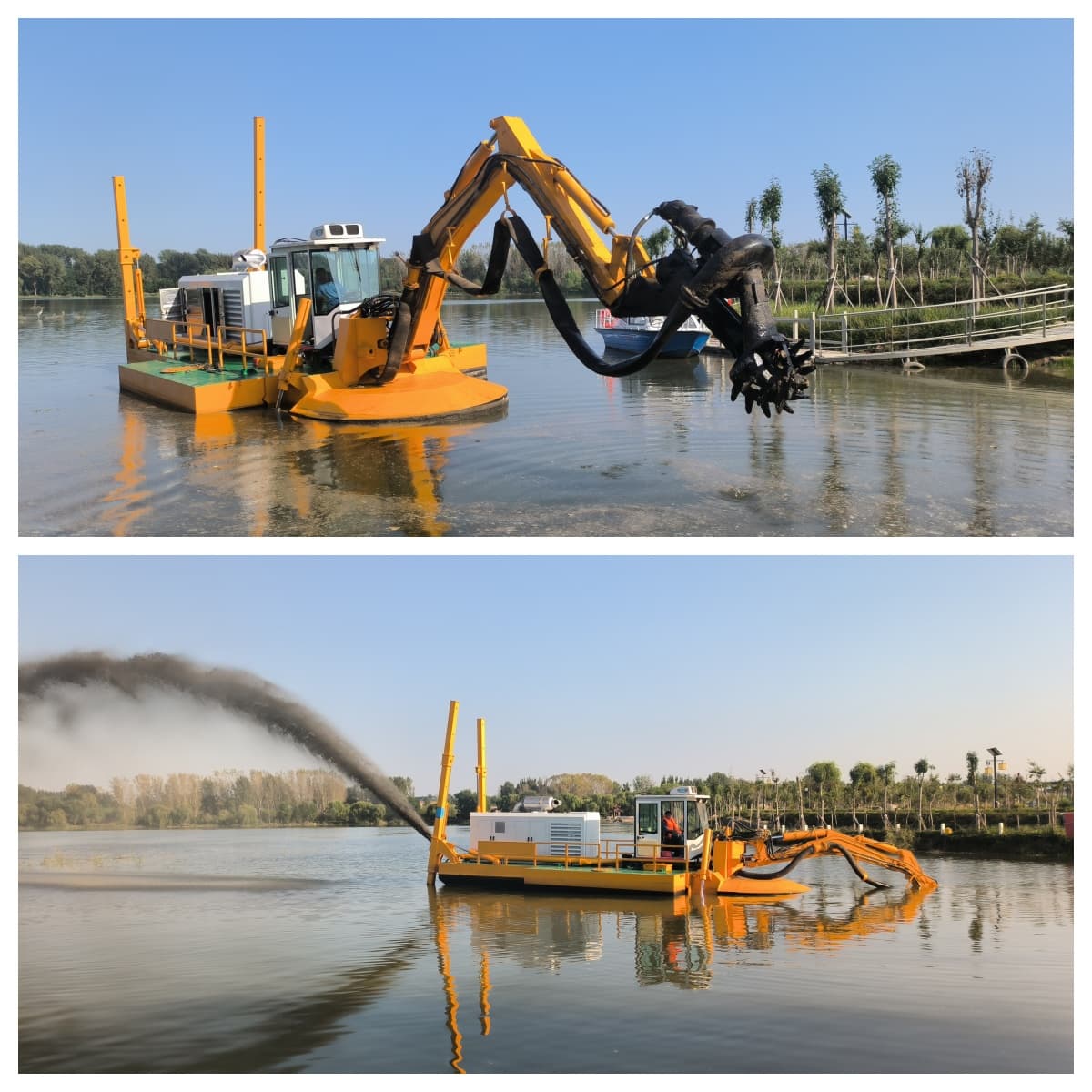 Amphibious Mutli-Functional Dredger (900 M3/h) with Suction Pump/Bucket Amphibious Mutli-Functional Dredger (900 M3/h) with Suction Pump/Bucket