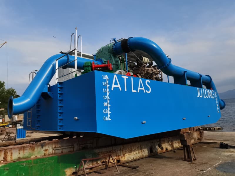 معزز مضخة محطة الضخ العائمة لزيادة مسافة تصريف الكراكة