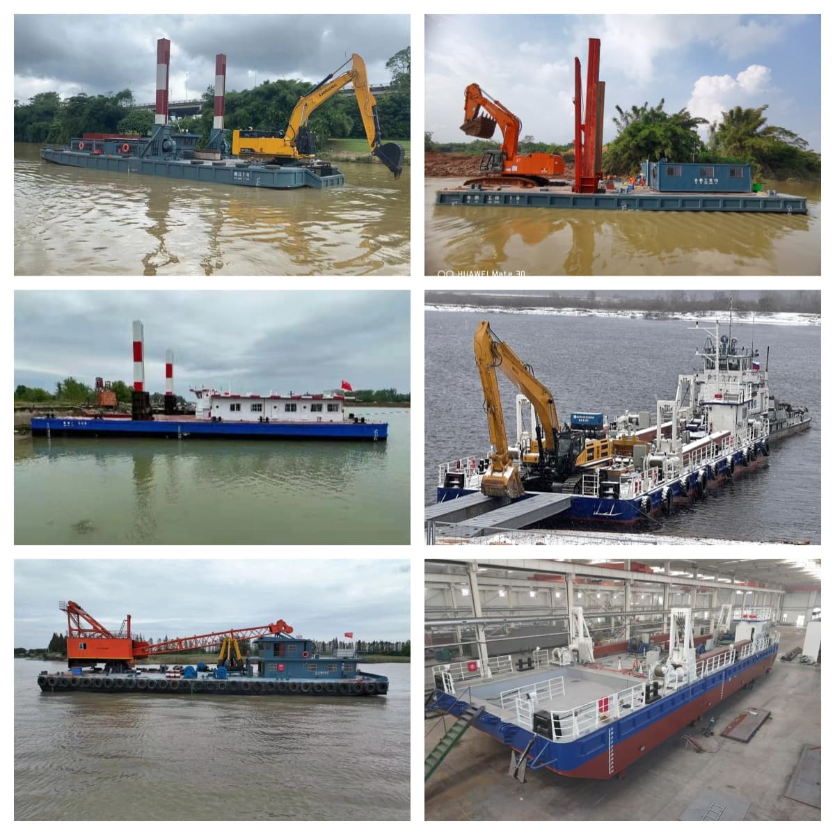 Customized Backhoe Dredger Backhoe Working Platform for Excavator Operations Customized Backhoe Dredger Backhoe Working Platform for Excavator Operations