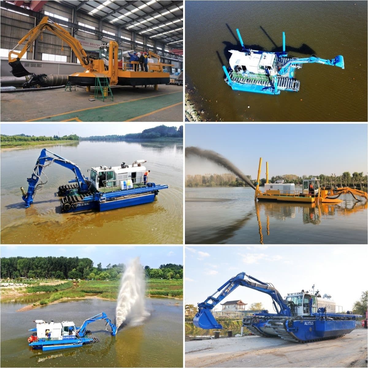 Self Propelled Amphibious Mutli-Functional Dredger (500 m3/h) for Shallow Water Area Self Propelled Amphibious Mutli-Functional Dredger (500 m3/h) for Shallow Water Area